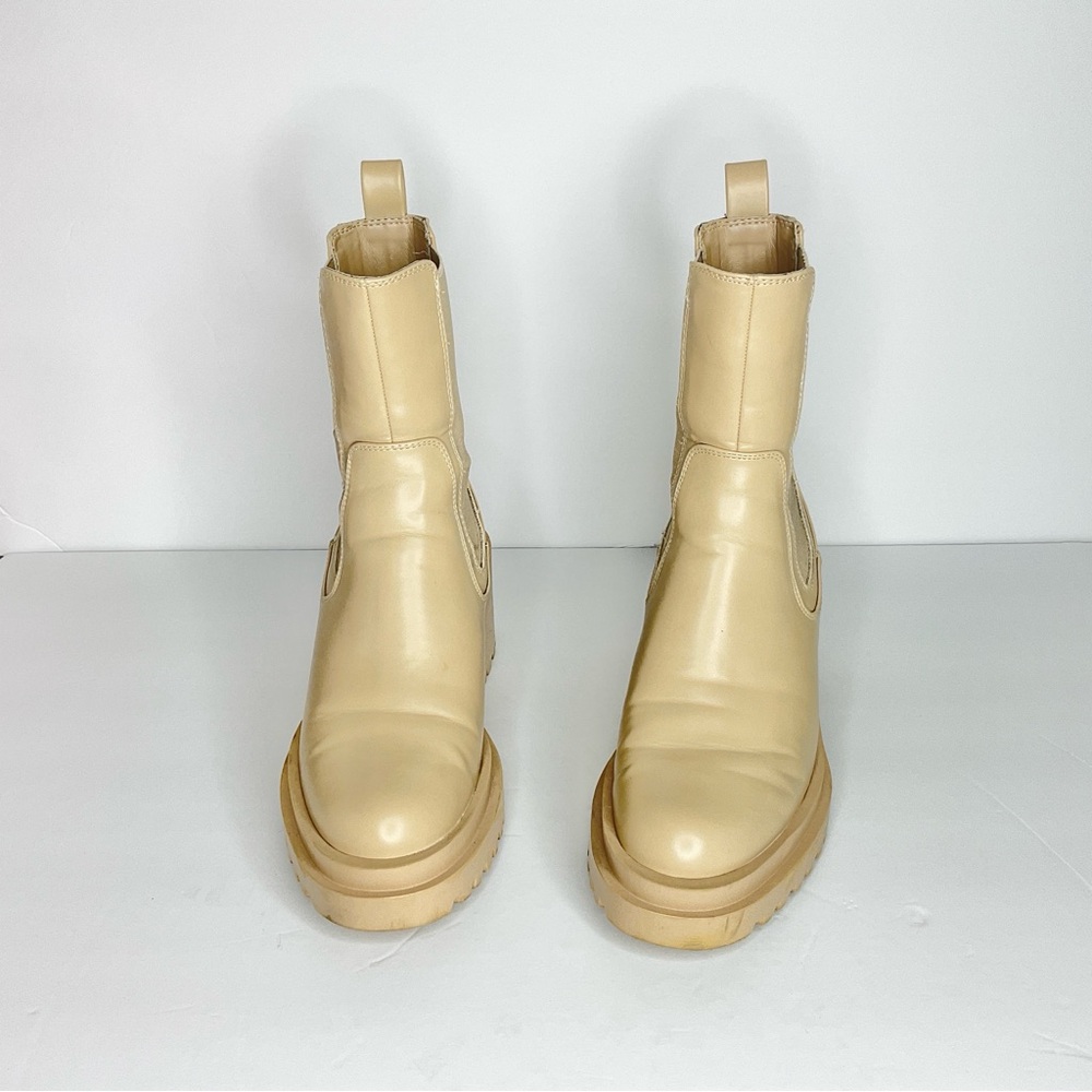 Zara Pull On Platform Ankle Boots  Size US 7.5 EU 38